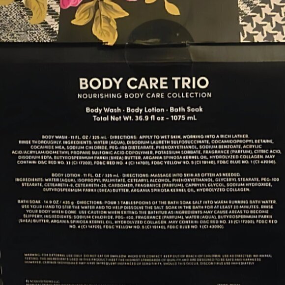 Betsey Johnson 3 piece Berry Rose Gift Boxed Set Body Care Collection NIB - Picture 2 of 3